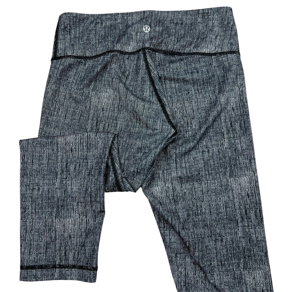 Lululemon Leggings Womens Size 6 Gray‎ Yoga High Rise Stretch Athletic